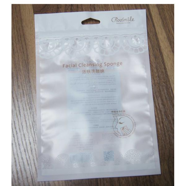 Clear Plastic Cosmetic Packaging Bag For Makeup Cotton