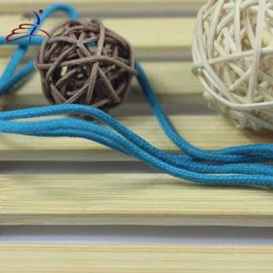 China 100% Cotton Custom Shoelace 120cm Colored Waxed Shoelaces on sale