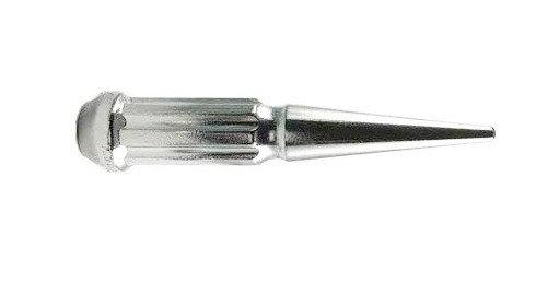 Silver Chrome Wheel Lug Nuts Solid Construction Acorn 4.4 Inch Length