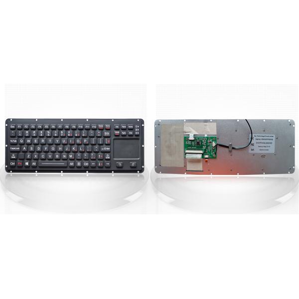 Ruggedized Silicone Industrial Keyboard Backlight Waterproof Keyboard With Touchpad