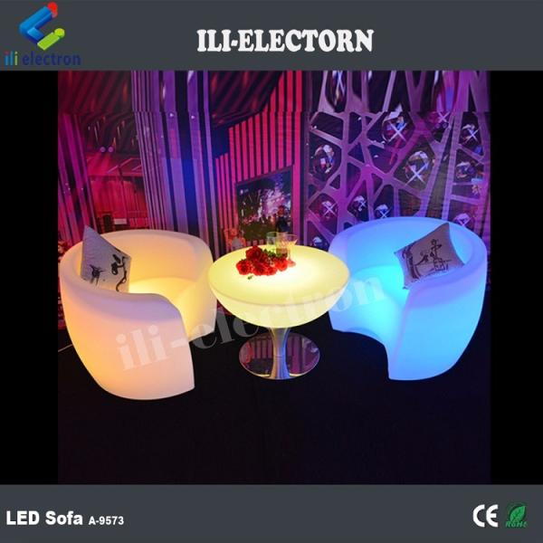 luxury LED lighting restaurant sofa seating