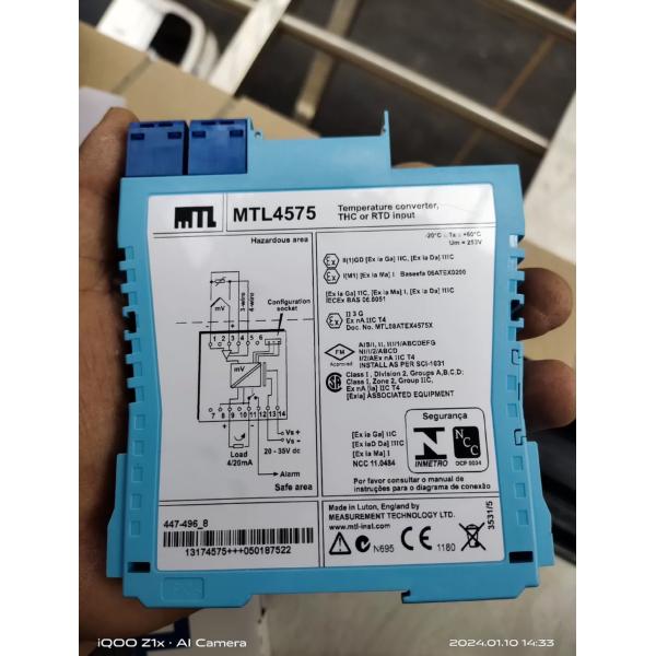 MTL4575 MTL Instruments Proximity Detector Interface Base Guideway Safety Barriers
