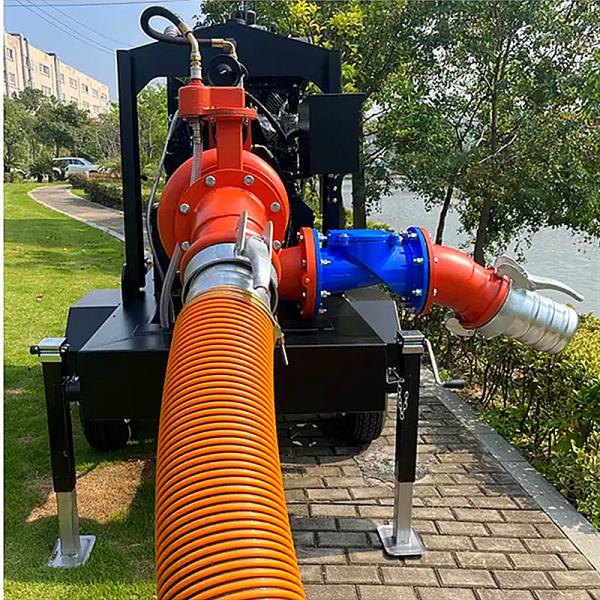 Self Priming Pump Portable Trash Water Pump High Performance Diesel Engine Pump Set