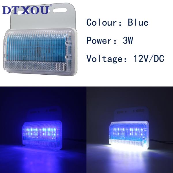 Rectangle Truck Red Led Side Marker Lights