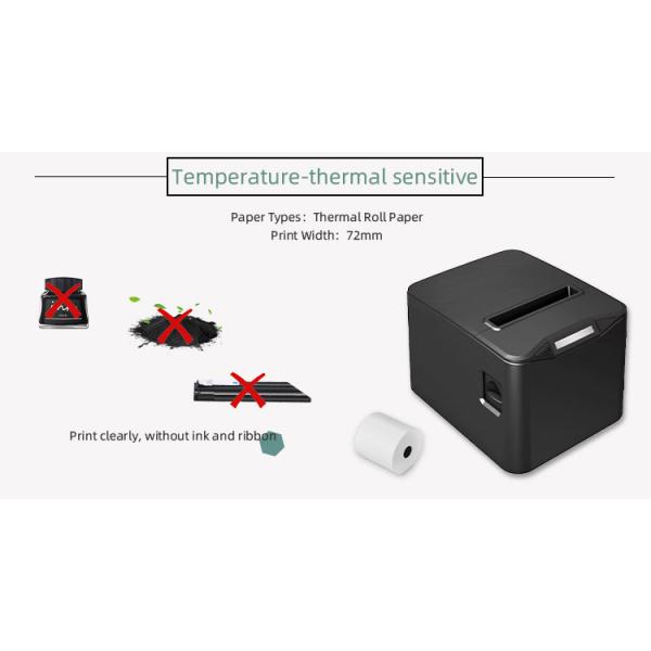 72mm Print Width Mini Direct Thermal Receipt Printer for Desktop Pos Wireless Android Printer