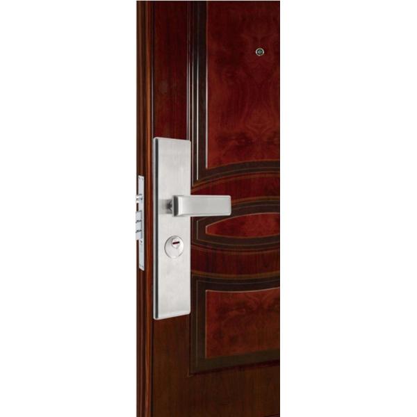 Interior Safe Door Locks Handle Set Polished Stainless Steel Screw Mounted