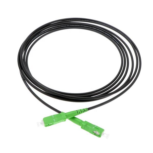 FTTH Fiber Optic Patch Cord SC / APC 3.0mm Singlemode PVC drop cable