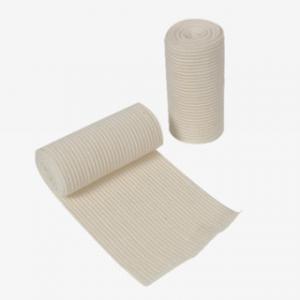 Quality 70% Skin Color Polyester Bleached High Elastic Force Bandage, Compression Bandage WL10004 for sale