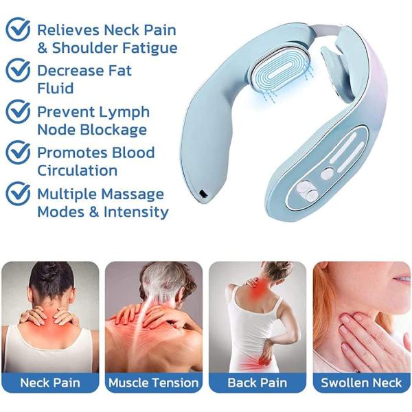 Massage Apparatus Hot Tens Pulse Neck Massager with Heating Function