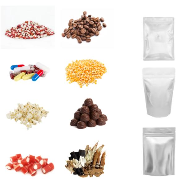 Automatic Premade Bag Multihead Weigher Packaging Line for Peanuts Packing Machine Include Metal Detector/Code Printing