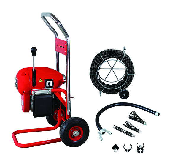 Vertical Electric Drain Cleaning Machine Portable With Wheels
