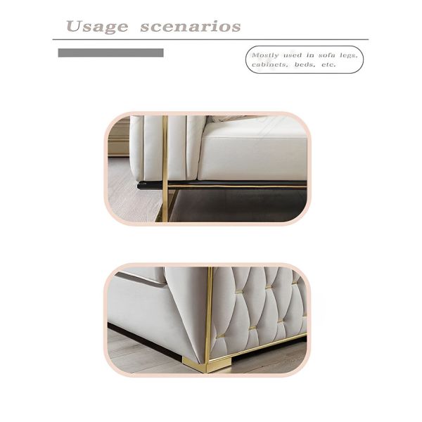 Stainless Steel Sofa Decoration Frame Accessories Solid Sofa Cabinet Chair Living Room Furniture Legs Furniture Spare Parts
