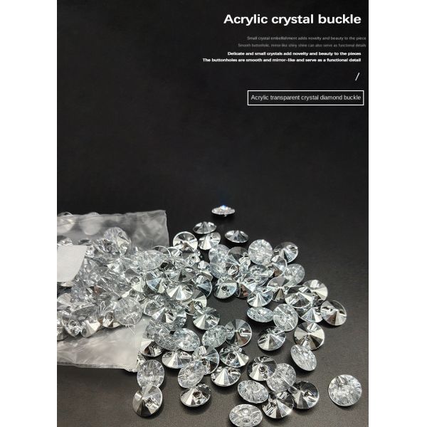Sofa Cushion Backrest Decorative Buttons, Sofa Crystal Buttons, Chair Decorative Glass Buttons, Water Diamond Buttons, Bed