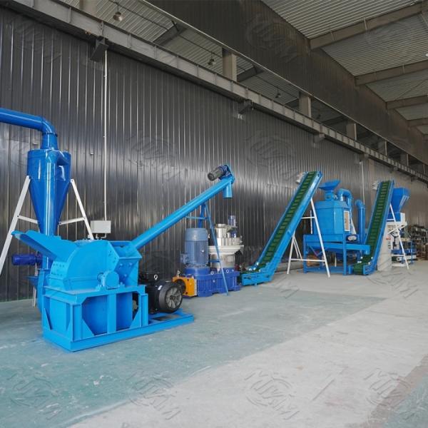 7.5kw Flat Die Wood Pellets Machine For Press Making Processing Extruding Pelletizing