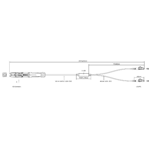 UPC Duplex Single Mode LSZH Fiber Optic Splitter For 400G Data Center