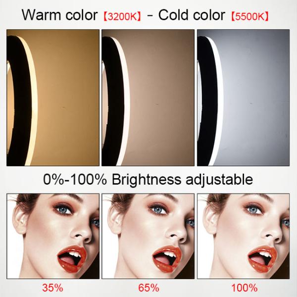 18-inch ring fill light 48w white adjustable color temperature and brightness suitable for beauty makeup fill light