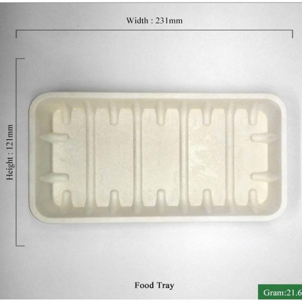 Compostable 21.6g Catering Microwavable Cornstarch Trays