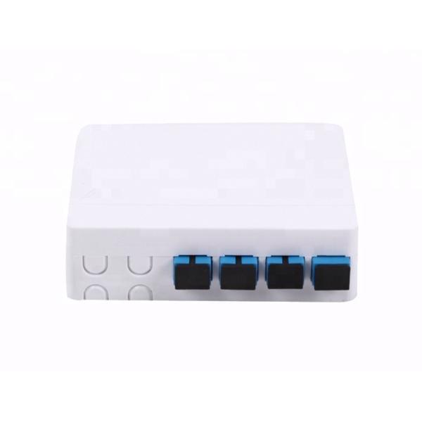 Wall Mount Fiber Optic Terminal Box with 0.15dB Insertion Loss and ABS/PC Material for Indoor Applications