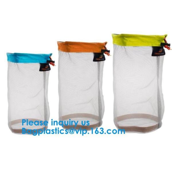 Premium Nylon Beach Laundry Mesh Drawstring Bag Nylon Mesh Gift Bag/Small Drawstring Mesh Bag Bagease Bagplastics