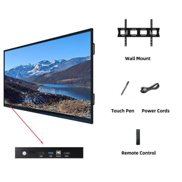 Interactive Touch Whiteboard Ultimate Presentation With HDMI I/O And OPS PC I9 Connectivity Solution