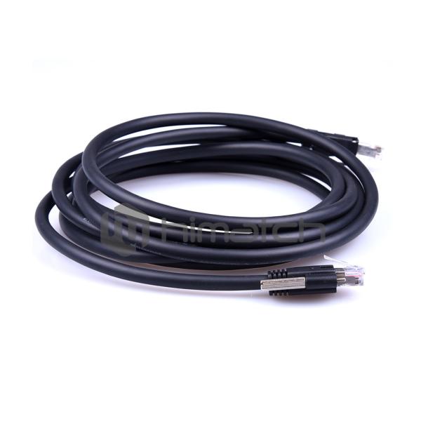 High flex Shielded Cat5e Cable , RJ45 Ethernet Cable with Screw Lock For Dynamic Chain