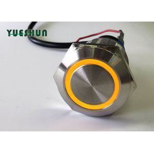 Miniature Illuminated Push Button Switch 19mm Latching Momentary Moistureproof