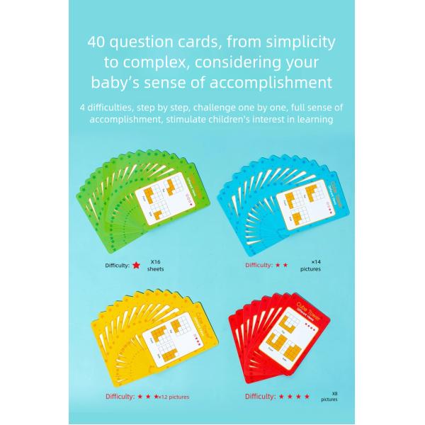 Student Three-view Teaching Aids Grid Observer square Building Block Geometric Graphics Space Thinking Puzzle Training