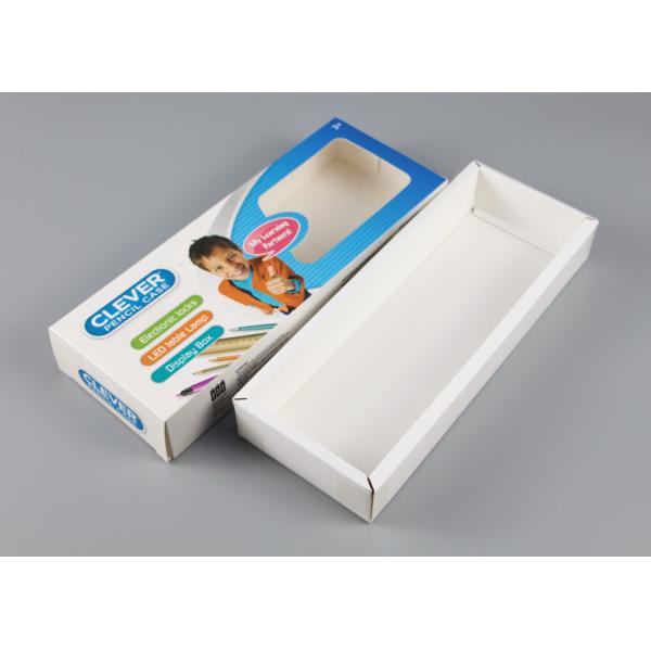 Matte Ivory Board Square Product Packaging Boxes Flexor Printing WIth Plastic Window