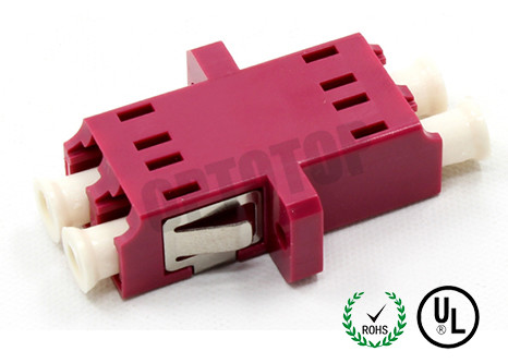 Simplex / Duplex Fiber Optic Adapter Multimode OM1 With Beige Color