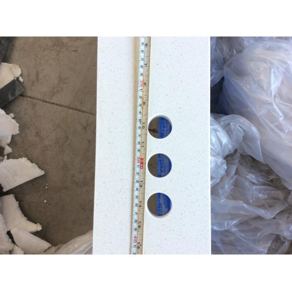 Prefab Solid Surface Bathroom Countertops Corrosion Resistance NSF / SGS Listed