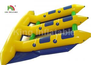 China 6 Person Seat Inflatable Flying Fish Tube Banana Boat For Summer Sport Water Game on sale