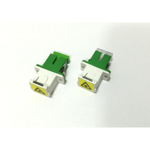Multimode Beige Fiber Optical Adapter Automatic Shutter Dusty Cap OM1 OM2 OM3 OM4 OM5