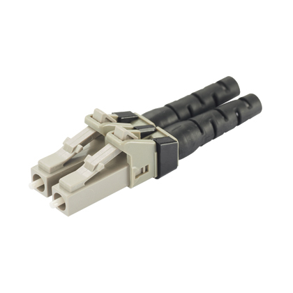 Blue Green Multimode Duplex LC Optic Fiber Cable Connectors for FTTX Network