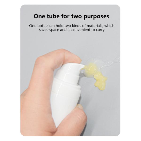Customization Double Ended Plastic PP Airless Pump Bottles 20ml 30ml 40ml