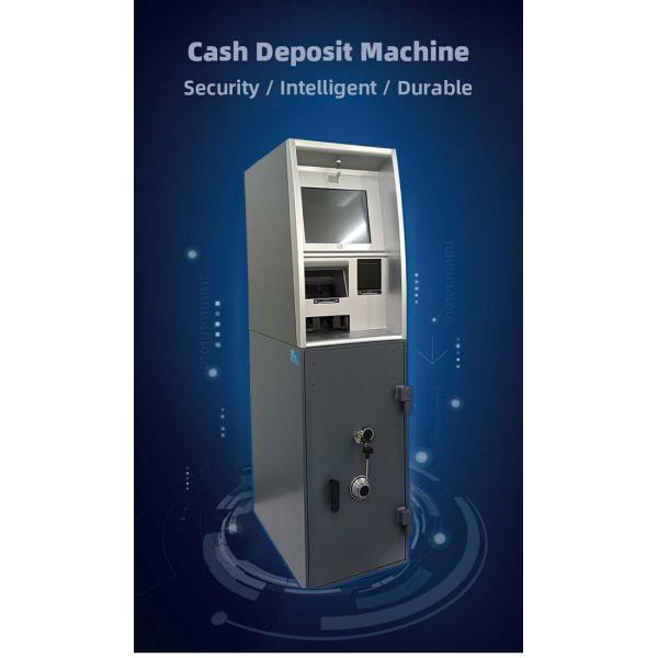 High Speed Note Validation LCD Touch Display Money Cash Deposit Machine