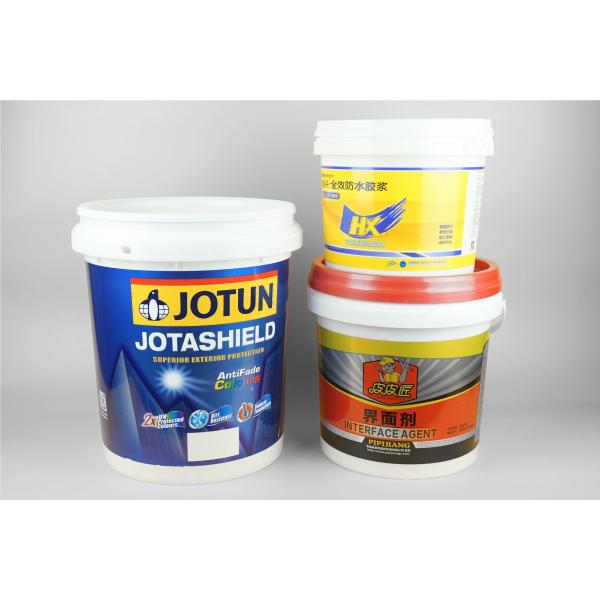 Thermal Transfer Clear 5 Gallon Plastic Pails 20L Plastic Buckets With Lids