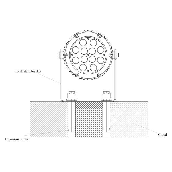 DMX Control 742lm 24W LED Landscape Spotlights For Event