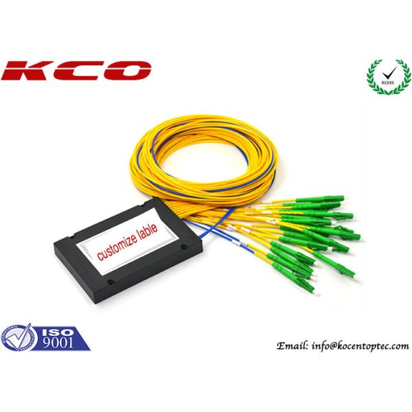 CATV PLC Fiber Optic Splitter Coupler 2x16 Plastic Module SC UPC Connector