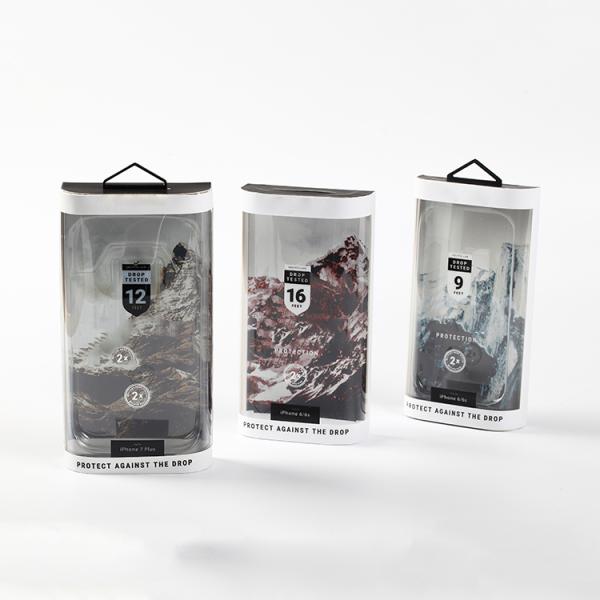 2020 Custom Mobile Accessories Packaging Pvc Plastic Clear Box with Color printing