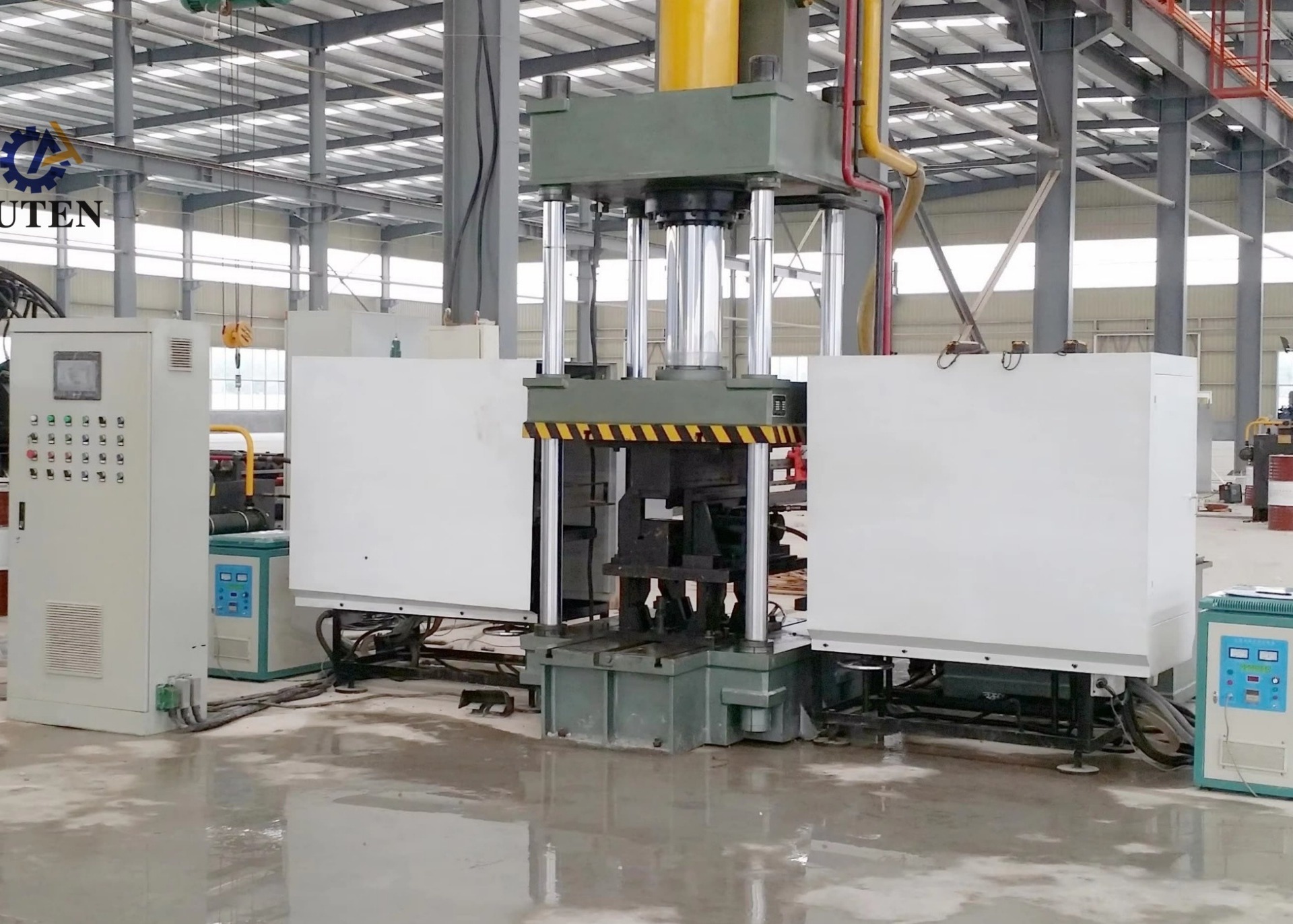 2-16mm Bending Plate Thickness CNC Angle Steel Flame Bending Machine 15KW Motor Power