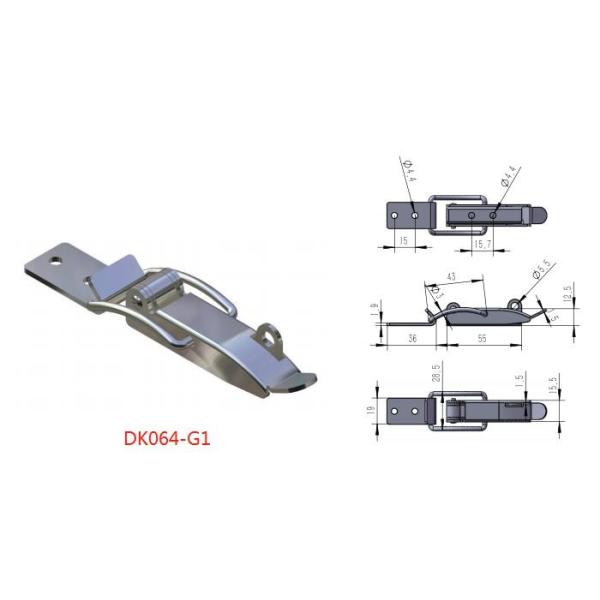 OEM Adjustable Toggle Latch Lock With Strike Plate And Side Keyhole