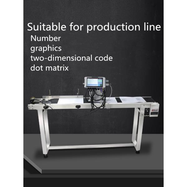 Full Auto Expiry Date Coding Logo TIJ Inkjet Printer Online Machine with Blue Ink