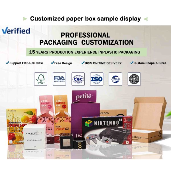 Recyclable Biodegradable Kraft Rectangle Gift Boxes Foldable Lid Ribbon UV Coating Matte Customized Birthday Christmas Gift Box