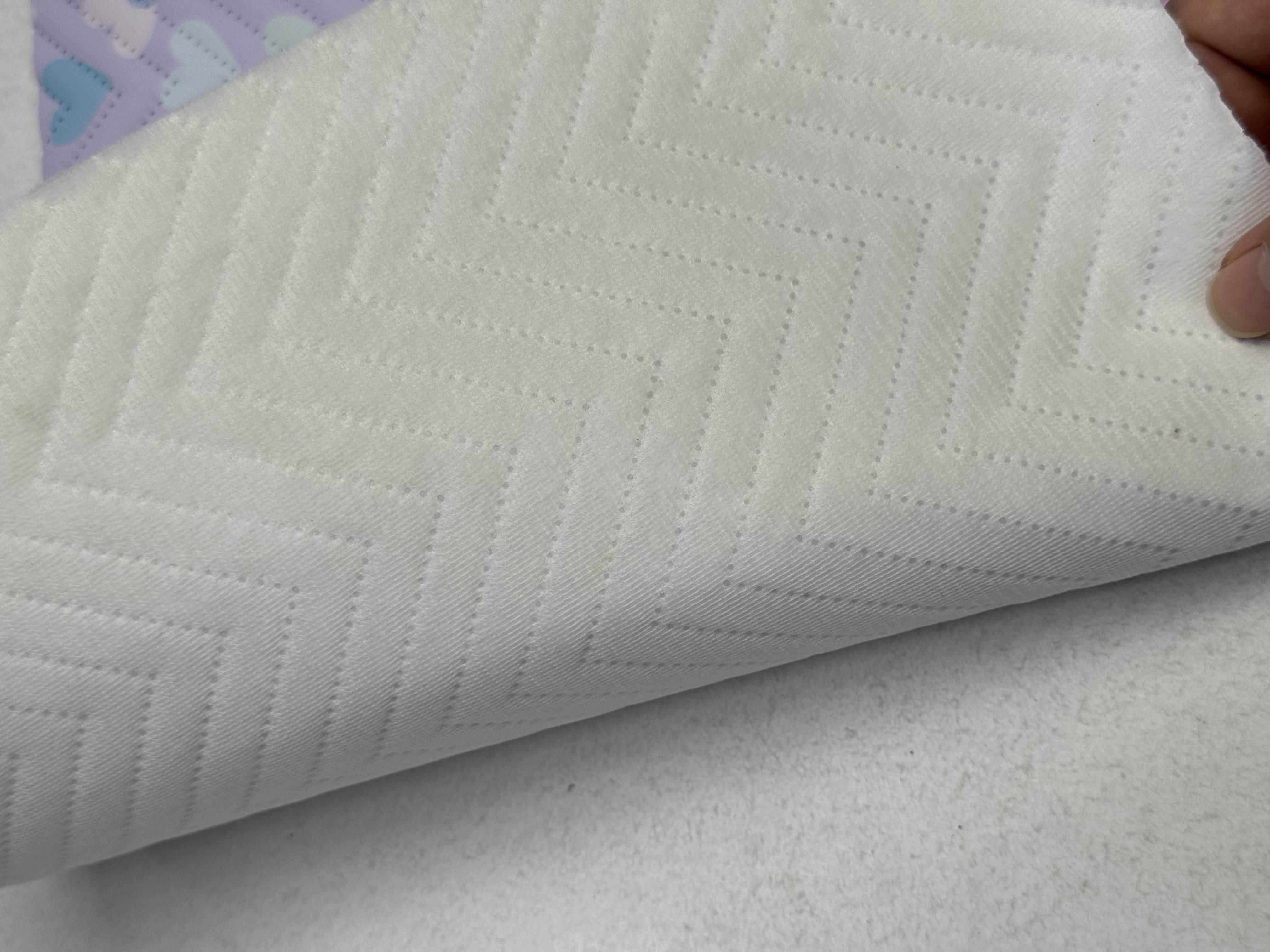Custom Ultrasonic Quilting PVC Fabric Multiple Patterns Needleless Technology