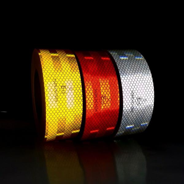 Clear High Visibility ECE 104R Retro Reflective Marking Tape Sticker For Vehicles