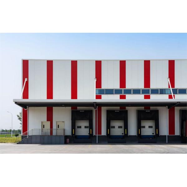 Prefabricated Large Canopy Loading Bay High Rise Durable Steel Structure Warehouse