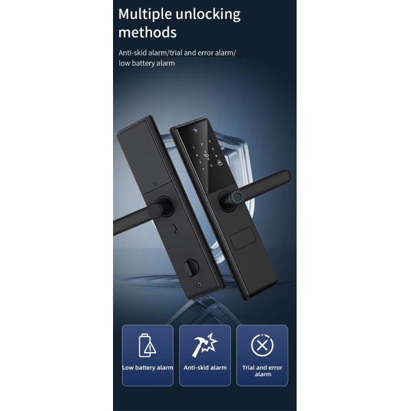 Tuya Wifi Camera Fingerprint Code Card Key Multi-unlock Way S829Max Smart Door Lock