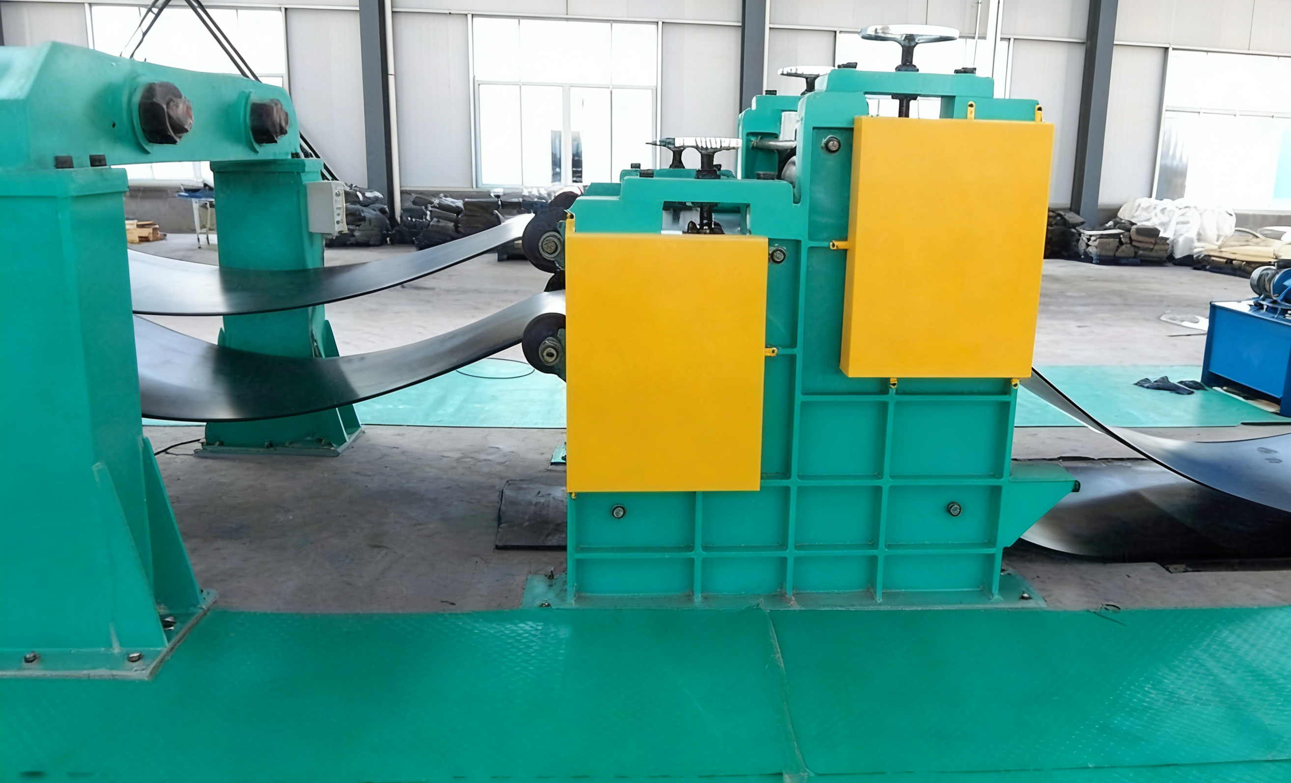 Belt rubber vulcanizing press machine view 7