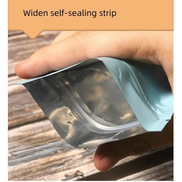 Factory Supply Multicolor Matte Finish Small Mini Flat Resealable Zipper Packaging Pouches Aluminum Foil Bags