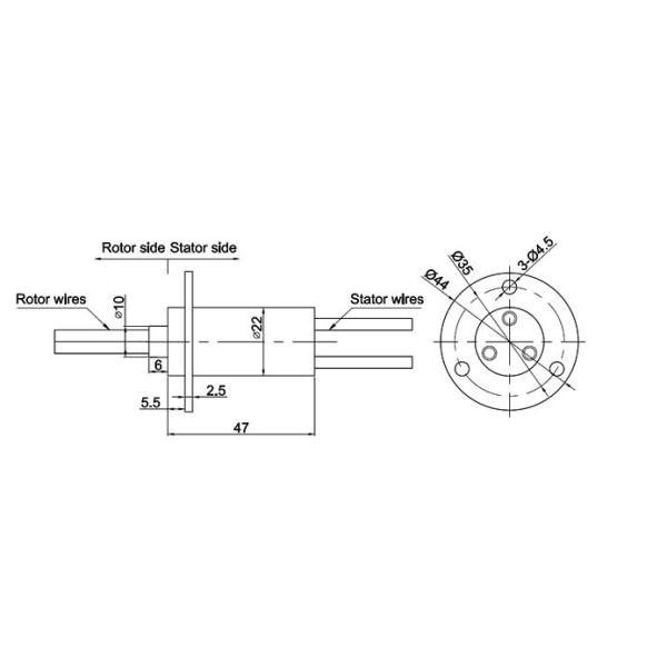industrial slip rings for wind driven generators